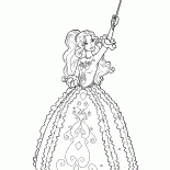 Üppige Kleid Barbie