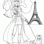 Mädchen in Paris