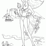 Mädchen am Strand