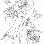 Schöne Insel Einwohner