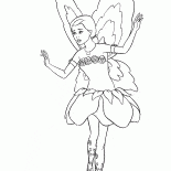 Winged barbie steigt