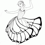 Fairy Schmetterling und Tänze