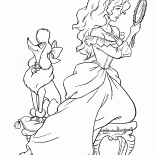 Prinzessin mit einem Anhänger