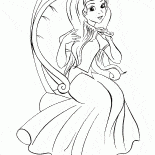 Prinzessin, die ihr Haar