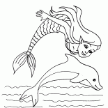 Die Meerjungfrau und der Delphin