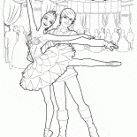 Ballerina mit einem Partner