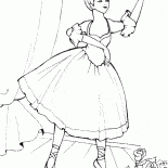 Ballerina und die Szene