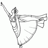 Ballerina aus dem 19. Jahrhundert