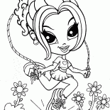 Mädchen mit Springseil