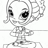 Mädchen auf dem Yoga