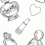 Kosmetik für ein Mädchen