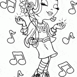 Das Mädchen singt