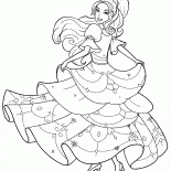 Barbie drehte im Tanz