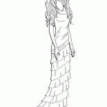 Barbie in einem eleganten Kleid