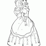 Barbie in einem schönen Kleid