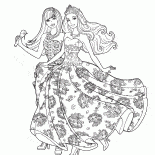 Barbie mit einem Mikrofon