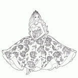 Barbie in einem schönen Kleid