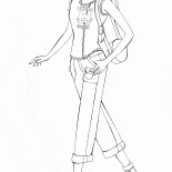 Barbie für einen Spaziergang