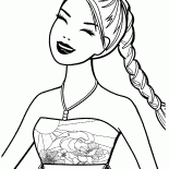 Barbie mit schönen Zopf