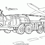 Feuer-Flugplatz Auto