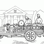 Das erste Feuerwehrauto