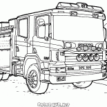 Feuer LKW Scania