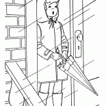 Regen auf der Straße