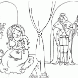 Kleine Prinzessin aufwachte