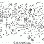 Familie der Schneemänner