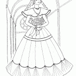 Braut langes Kleid