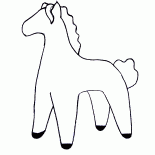Spielzeug-Pferd