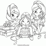 Winx und Kuchen