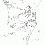 Winx und Schlittschuhe