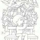 Lila Blüten