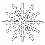 Schöne Schneeflocke