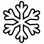 Einfache Schneeflocke