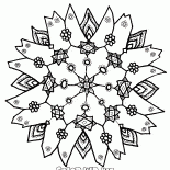 Komplizierte Schneeflocke