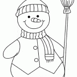 Freundlicher Schneemann