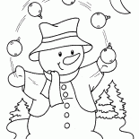 Schneemann-Clown