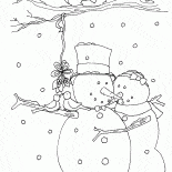 Zwei Schneemänner