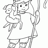 Weihnachtsklage mit Lamm