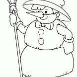 Schneemann-Kostüm für ein Kind