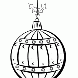 Ball auf den Weihnachtsbaum