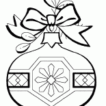 Christbaumschmuck mit einem Bogen