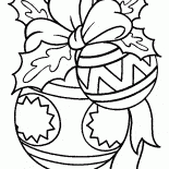 Eine Reihe von Weihnachtskugeln