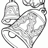 Glocken und Weihnachtsbaum