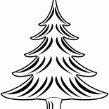 Weihnachtsbaum im Winter