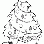 Weihnachtsbaum mit Geschenken