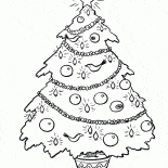 Weihnachtsbaum und Glowing Spielzeug