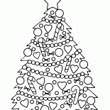 Weihnachtsbaum mit Ornamenten